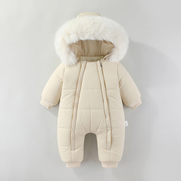 Pijama Enterizo con Capucha de Pelaje para Niños y Niñas