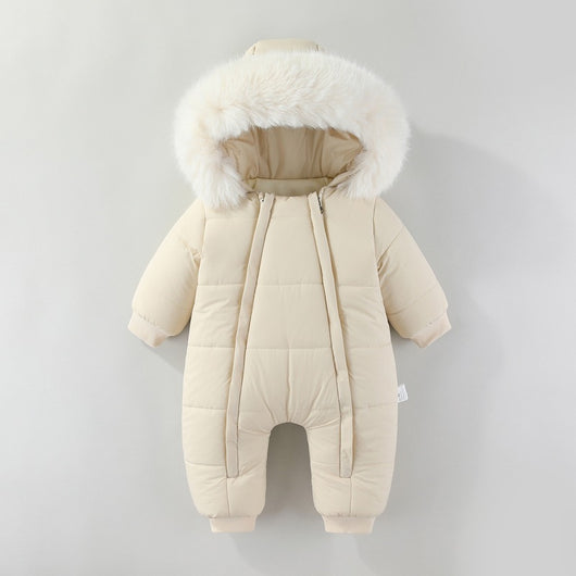 Pijama Enterizo con Capucha de Pelaje para Niños y Niñas - Image 2