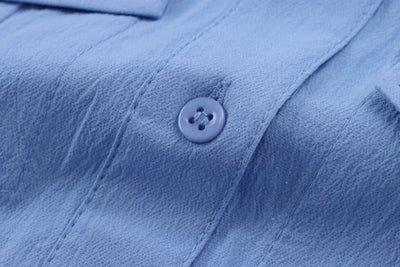 Vestido Camisero Europeo con Cinturón y Detalles de Costura - Image 9