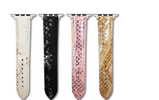 Correa de Cuero Estampado Leopardo para Apple Watch Series 3, 4, 5, 6 y SE - Image 8