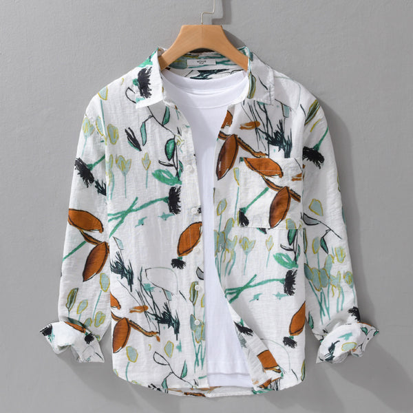 Camisa Casual Ancha Versátil para Hombre