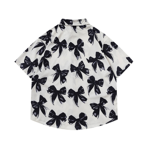 Camisa Estampada con Moño para Hombre y Mujer
