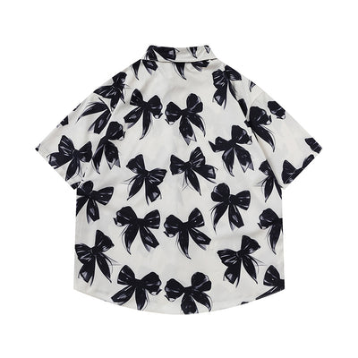 Camisa Estampada con Moño para Hombre y Mujer - Image 2