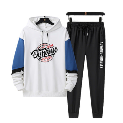 Conjunto Sudadera con Capucha de Algodón con Paneles - Image 10