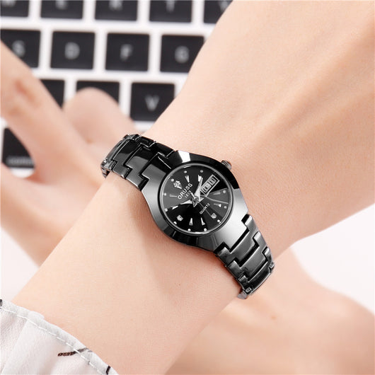 Reloj de Pareja Acero Tungsteno Resistente al Agua - Diseño Moderno para Estudiantes - Image 7
