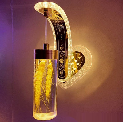 Lámpara de Pared Colgante de Cristal Acrílico Ovalado con Luz Cálida para Hoteles y Dormitorios - Image 12
