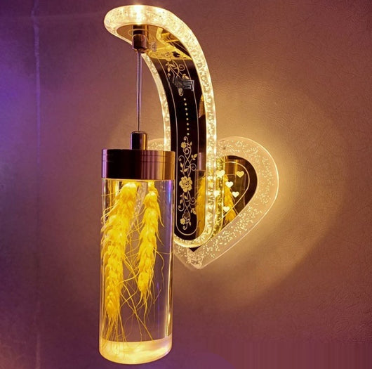 Lámpara de Pared Colgante de Cristal Acrílico Ovalado con Luz Cálida para Hoteles y Dormitorios - Image 12