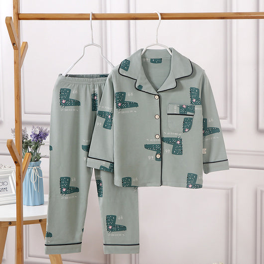 Pijama Infantil de Algodón para Primavera y Otoño - Image 18