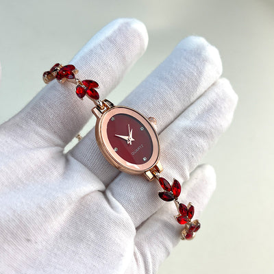 Reloj Pulsera Ovalado de Lujo Retro - Cuarzo de Alta Gama para Mujer - Image 20