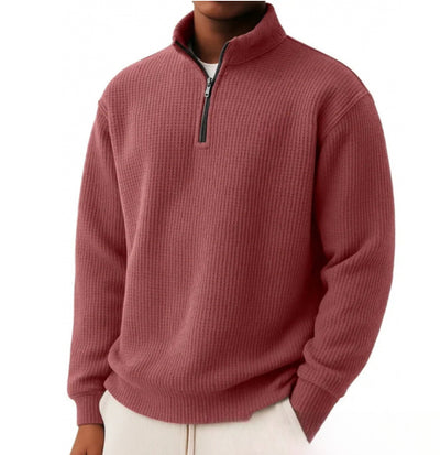 Suéter Hombre Oversized con Cierre y Manga Larga - Image 9