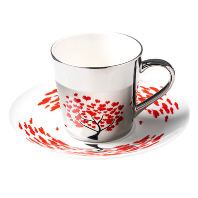 Taza Cerámica Retro con Espejo - Taza de Agua para Té de la Tarde - Image 32