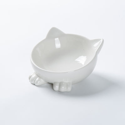Comedero Elevado para Gatos Cerámica con Diseño Felino - Image 9
