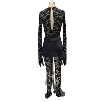 Conjunto Sensual de Encaje Transparente con Recortes Estratégicos - Image 5