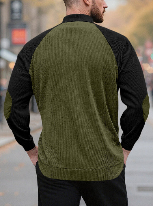 Chamarra Casual Raglan para Hombre - Cuello Alto Suelto Primavera Otoño - Image 20