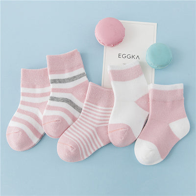 Calcetines de Algodón a Rayas para Niños - Invierno - Image 5