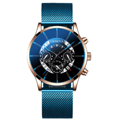 Reloj de Cuarzo para Hombre con Banda de Acero Inoxidable y Calendario - Image 25