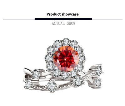 Anillo de Moissanita para Mujer en Plata Esterlina y Platino - Image 17