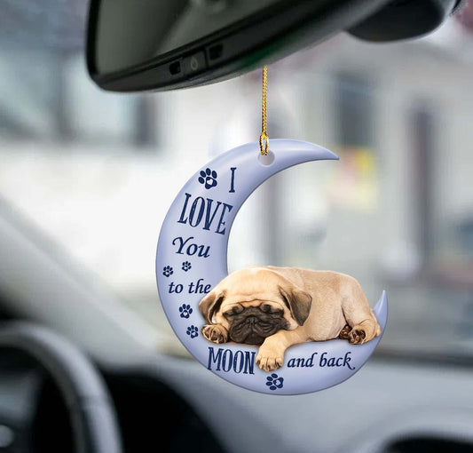 Adorno Colgante Perro Durmiente Ángel - Decoración Acrílica para Hogar y Automóvil