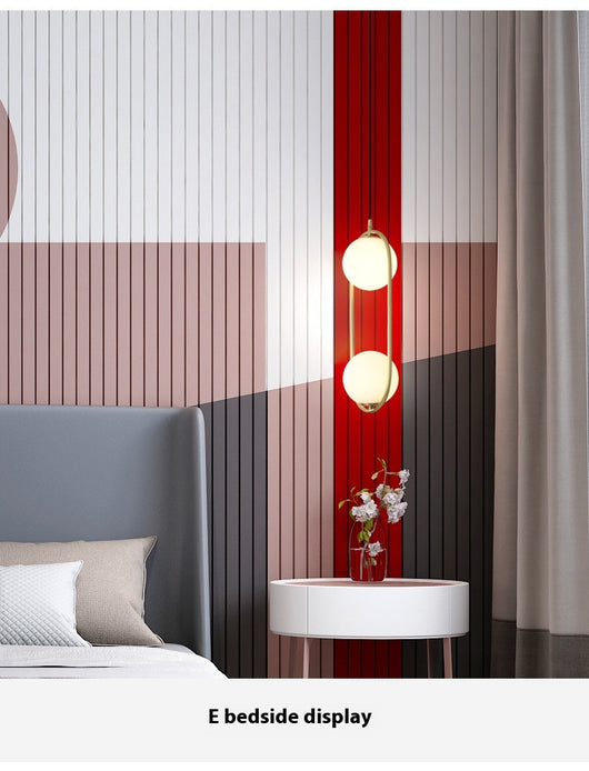 Lámpara Colgante de Cobre Minimalista Moderna para Dormitorio - Image 10