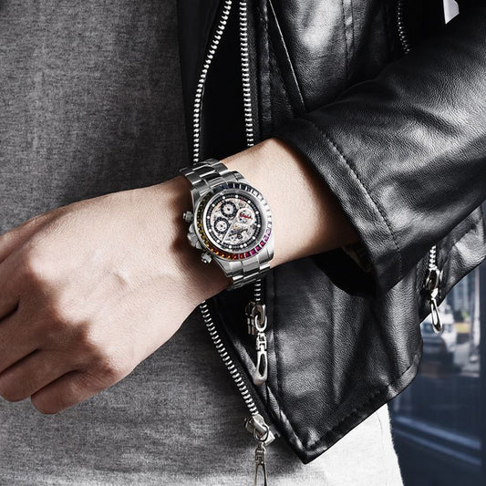 Reloj Mecánico Transparente de Diseño Dial para Hombre
