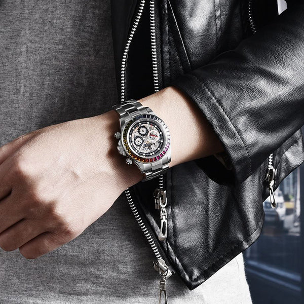 Reloj Mecánico Transparente de Diseño Dial para Hombre