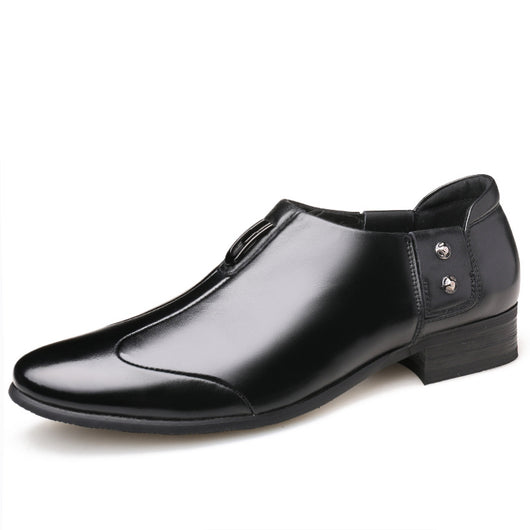 Zapatos de Cuero Formal Ejecutivo Estilo Coreano para Hombre - Image 7