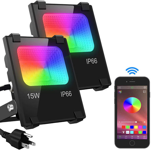 Foco LED Inteligente Bluetooth IP66 RGBW para Jardín - Image 5