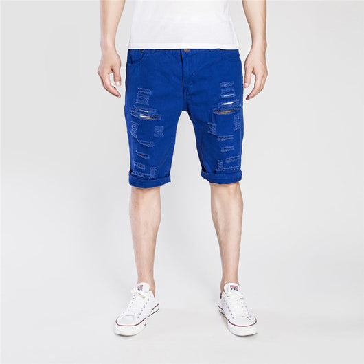 Pantalones Vaqueros Rotos Desgastados para Hombre - Image 3