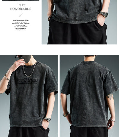 Playera Oversize Pesada de Manga Corta para Hombre - Image 18