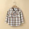 Camisa Cuadriculada Infantil de Botones - Estilo Casual Moderno
