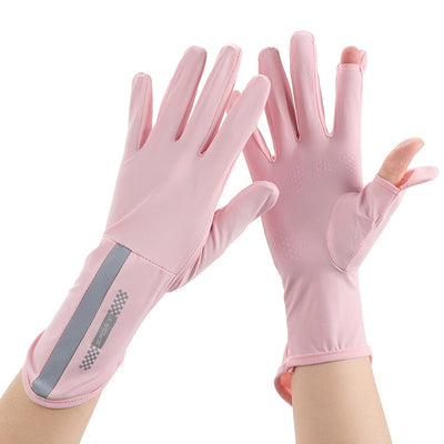 Guantes Protectores de Seda Helada con Filtro Solar - Transpirables y Elásticos - Image 13