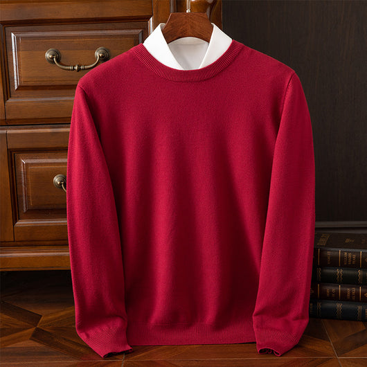 Suéter Holgado de Cuello Redondo para Hombre - Manga Larga Casual y Profesional - Image 18
