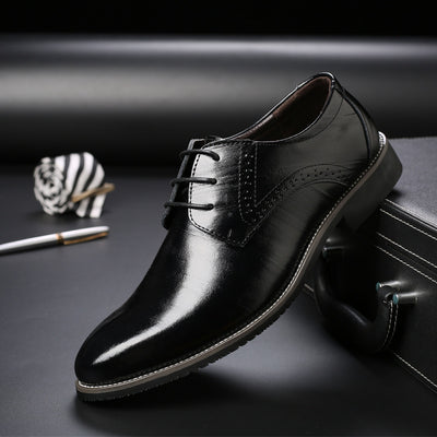Zapatos Formales de Cuero con Cordones para Hombre Talla Grande - Image 6