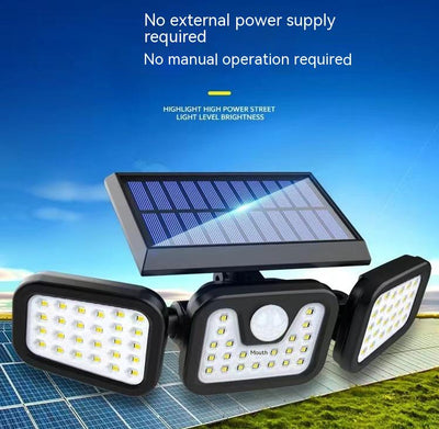 Lámpara Solar de Pared Exterior con Sensor de Movimiento