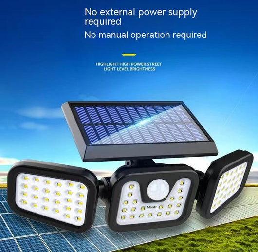 Lámpara Solar de Pared Exterior con Sensor de Movimiento