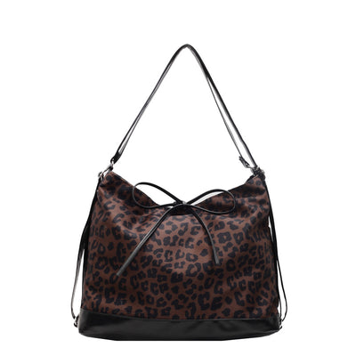 Mochila de Moda con Estampado Leopardo de Gran Capacidad Multiusos - Image 5