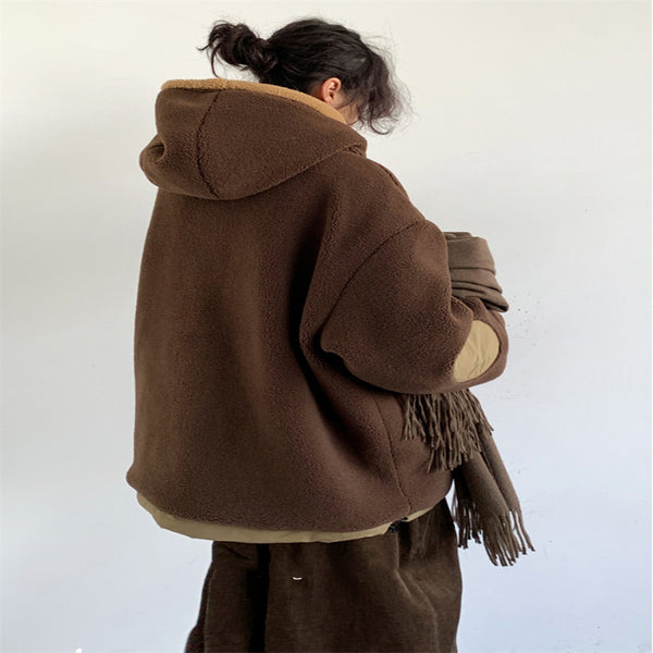 Abrigo Acolchado Retro Japonés con Botones de Cuerno para Hombre y Mujer