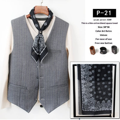 Bufanda de Seda Fina para Hombre - Accesorio Versátil Youth - Image 22