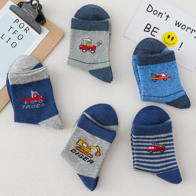 Calcetines de Algodón Estampados para Niño - Primavera y Otoño - Image 10