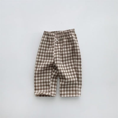 Pantalones a Cuadros para Bebé y Niño Pequeño - Colección Otoño - Image 3