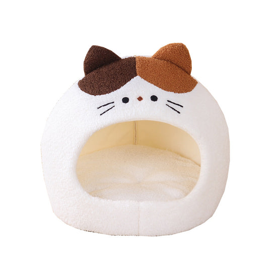 Nido Cálido para Gatos - Cama Felpa Cerrada Invierno - Image 5