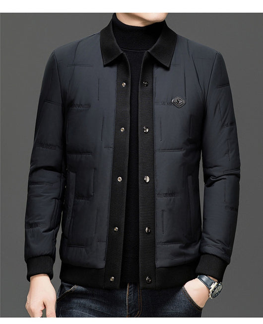 Chaqueta Acolchada con Solapa y Bajo Redondeado - Image 20