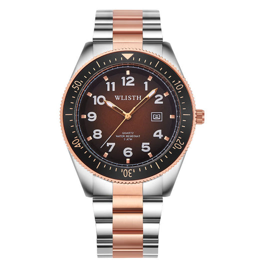 Reloj de Pulsera Acero Impermeable con Calendario y Esfera Luminosa - Image 3