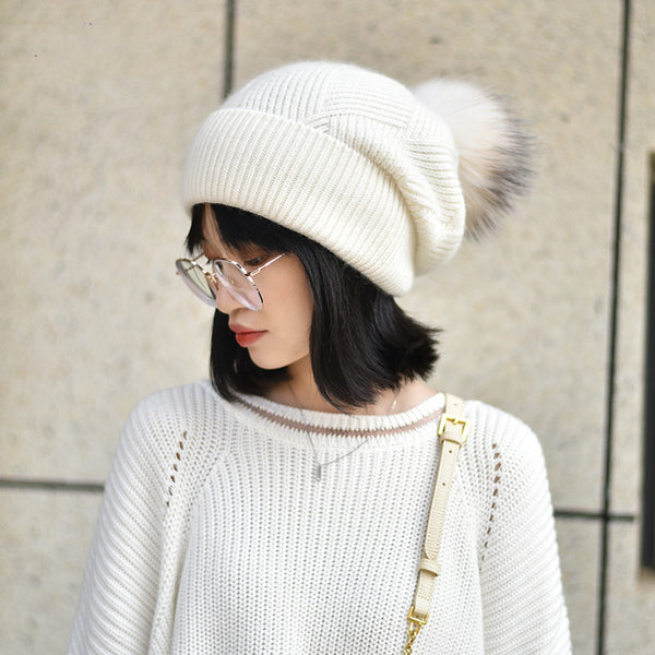 Gorro de Lana Cálido con Protección para Oídos