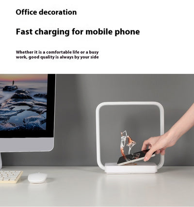 Lámpara Ambiental 2 en 1 con Cargador Inalámbrico para Celular - Image 12