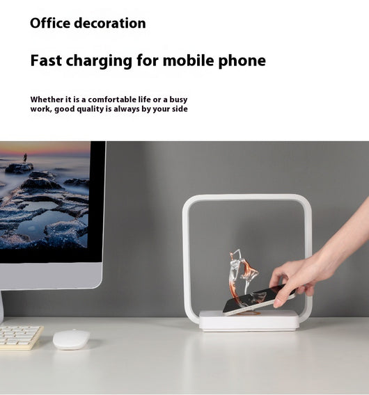 Lámpara Ambiental 2 en 1 con Cargador Inalámbrico para Celular - Image 12