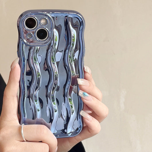 Funda para Teléfono con Efecto Ondas de Agua - Colores Sólidos - Image 13