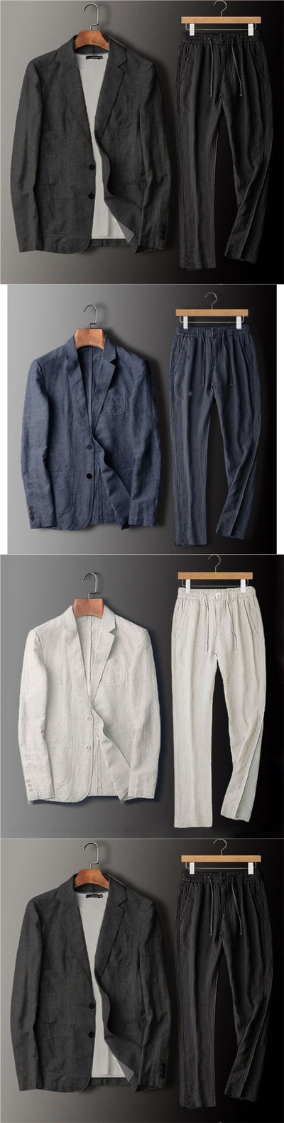 Traje Business-Casual de Lino 100% para Hombre - Ligero y Transpirable - Image 5