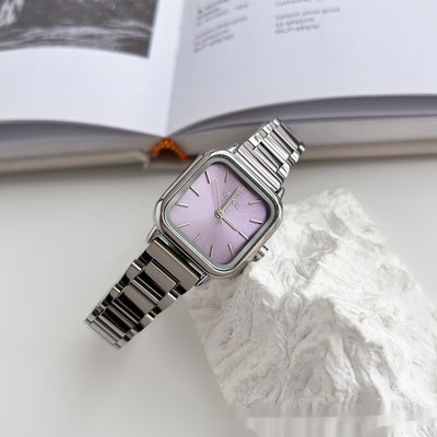 Reloj de Acero Inoxidable Minimalista con Diseño Cuadrado - Image 5