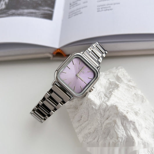 Reloj de Acero Inoxidable Minimalista con Diseño Cuadrado - Image 5